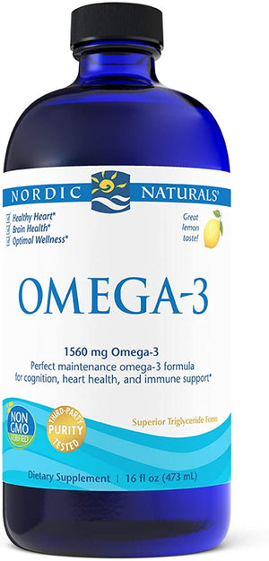 Nordic Naturals Omega-3 Lemon, 1560 mg, 8 fl oz