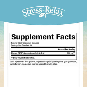 Natural Factors Stress-Relax® Pharma GABA™, 100 mg, 60 Chewable Tablets