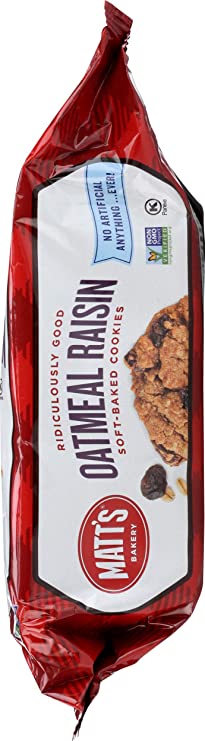 Matt's Ridiculously Good Oatmeal Raisin Soft Baked Cookies 14 oz