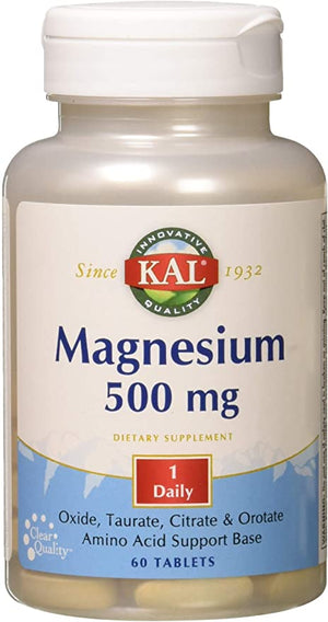 KALKal Magnesium, 500 mg, 60 Tablets