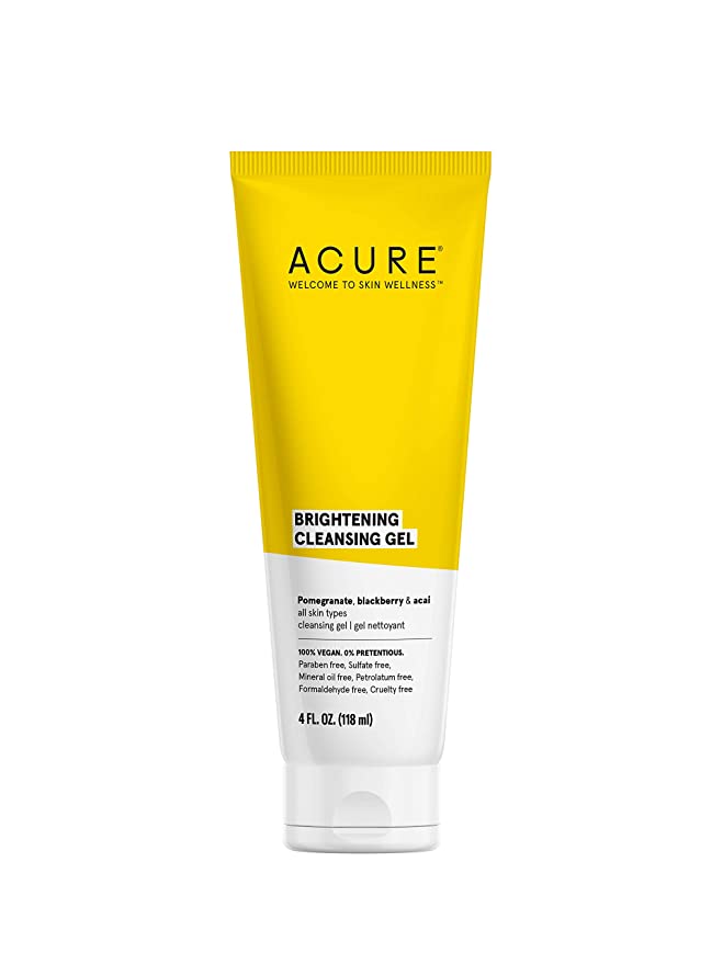 Acure Brightening Cleansing Gel, 4 fl oz