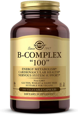 Solgar B-Complex 100, 100 Vegetable Capsules