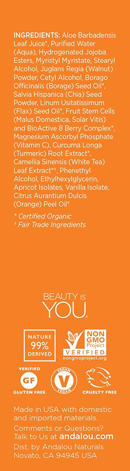 Andalou Naturals Chia Plus Omega Radiant Skin Polish, 2 Oz