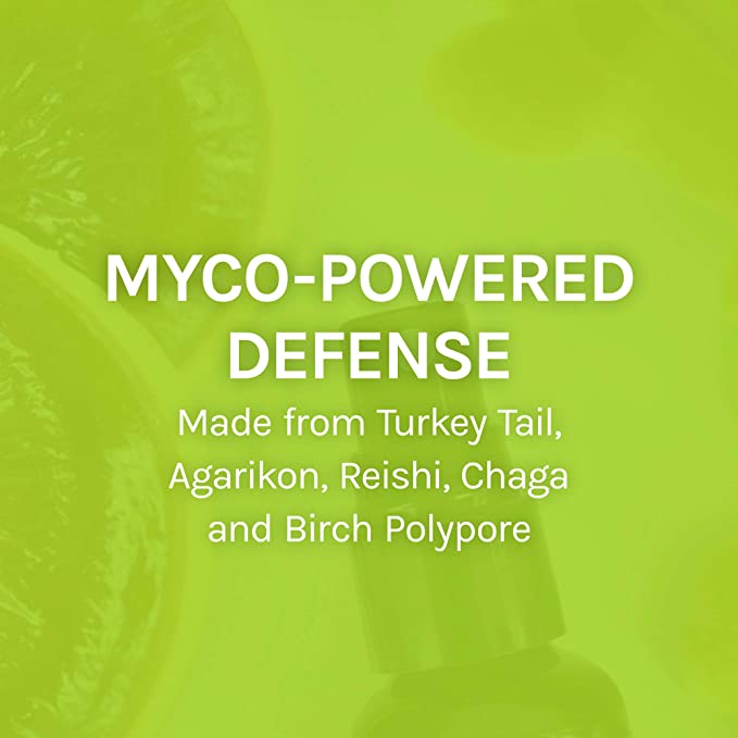 Host Defense MycoShield Throat Spray - Immune Health Support - Dietary Mushroom Supplement with Chaga, Reishi, Turkey Tail &amp; More - On-The-Go Immune Support - Winter Mist, 1 fl oz (71 Servings)