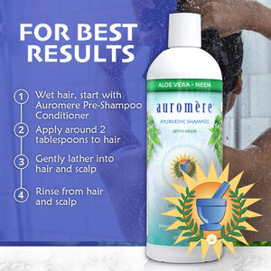 Auromere Ayurvedic Shampoo Aloe Vera Neem, 16 fl oz