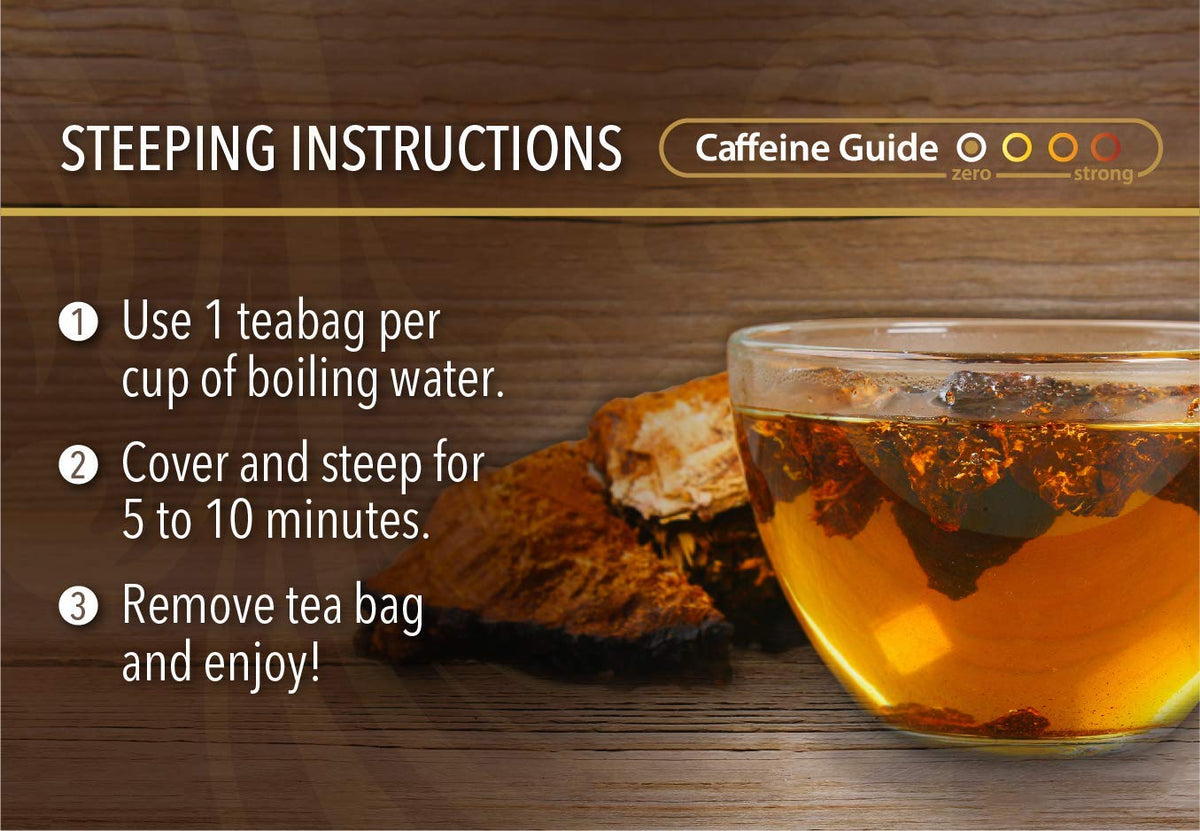Buddha Teas Chaga Mushroom 18 Tea Bags
