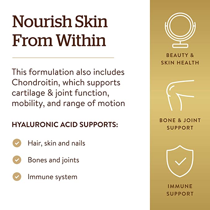 Solgar Hyaluronic Acid, 120 mg, 30 Tablets