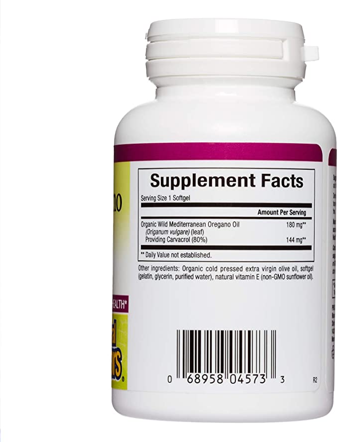 Natural Factors, Oil of Oregano 180 mg, Helps Maintain Good Health with Extra Virgin Olive Oil, 30 softgels (30 Servings)