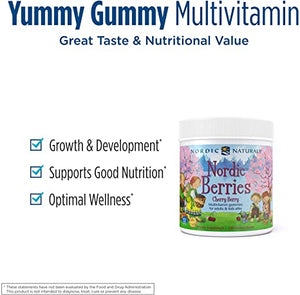 Nordic Naturals Nordic Berries™ Multivitamin Gummies for Adults & Kids Cherry Berry, 120 Gummy