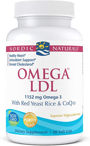 Nordic Naturals Omega™ LDL, 1000 mg, 60 Softgels