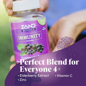 Zand Elderberry Zinc Immunity Gummies, 60 Gummies