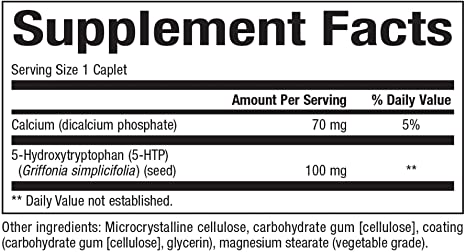 Natural Factors, 5-HTP 100 mg, Support for Emotional Health without Gastric Discomfort, 60 Caplets
