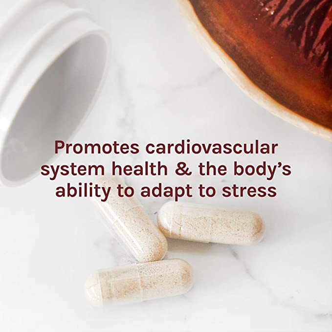 Host Defense Reishi Capsules - Heart &amp; Immune Health Support Supplement - Mushroom Supplement to Support Energy &amp; Vitality - Reishi Supplement to Aid Overall Well-Being - 60 Capsules