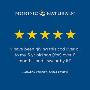 Nordic Naturals Arctic Cod Liver Oil Strawberry, 8 fl oz