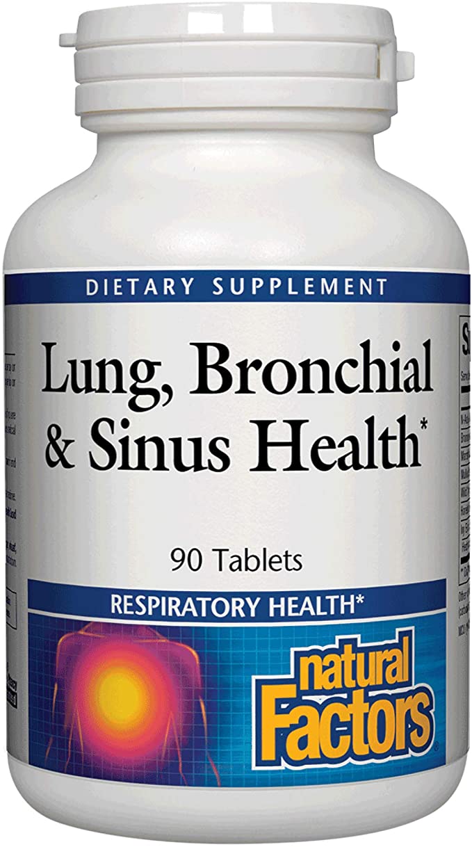 Natural Factors Lung Bronchial & Sinus Health, 90 Tablets