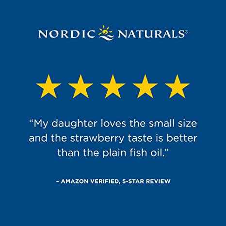 Nordic Naturals Ultimate Omega 2X Teen, Strawberry - 60 Mini Soft Gels - 1120 mg Total Omega-3s with EPA &amp; DHA - Brain Health, Positive Mood, Social Development, Learning - Non-GMO - 30 Servings