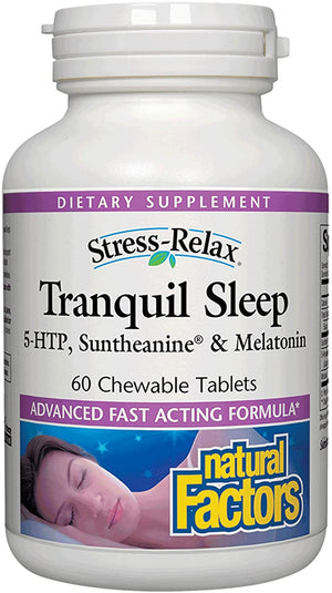Natural Factors Stress-Relax® Tranquil Sleep, 60 Chewable Tablets