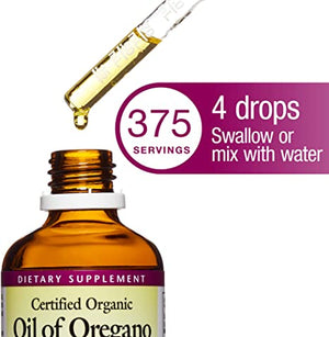 Natural Factors - Oil of Oregano, Certified Organic, 374 Servings (2 oz)