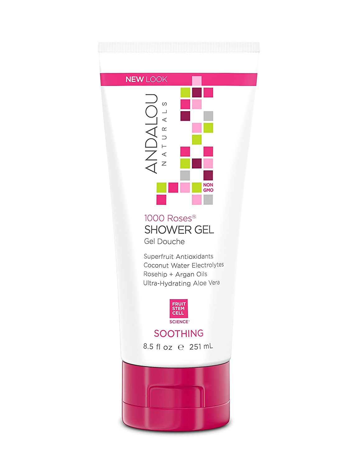 Andalou Naturals Soothing Shower Gel 1000 Roses®, 8.5 fl oz