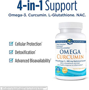 Nordic Naturals Omega Curcumin, 1250 mg, 60 Softgels