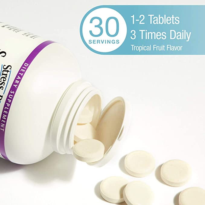 Natural Factors Stress-Relax® Suntheanine® L-Theanine, 100 mg, 60 Chewable Tablets