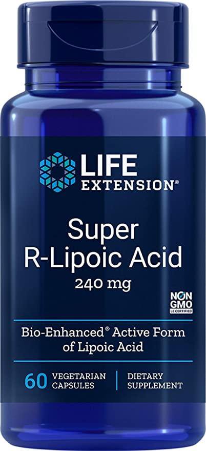 Life Extension Super R-Lipoic Acid, 240mg, 60-Count - Discount Nutrition Store