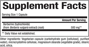 WellBetX Berberine 500 mg by Natural Factors, 60 Vegetarian Capsules (60 Servings)
