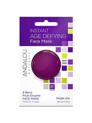 Andalou Naturals Instant Age Defying 8 Berry Fruit Enzyme Face Mask Pod, 0.28 Ounce
