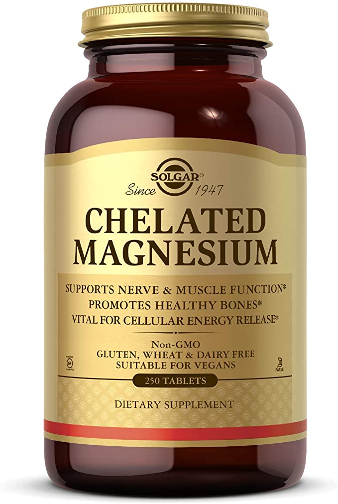 Solgar Chelated Magnesium, 250 Tablets