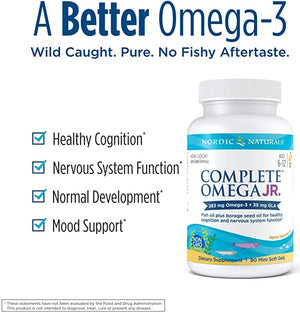 Nordic Naturals Complete Omega™ Junior Lemon, 500 mg, 90 Softgels