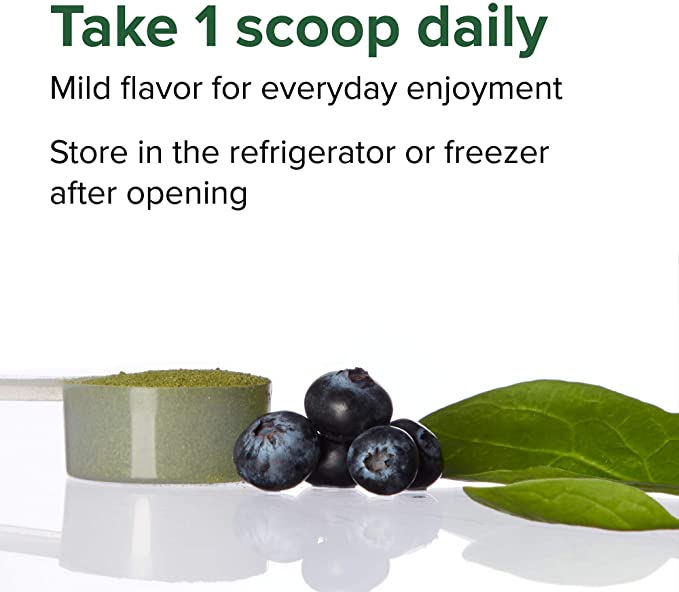 Vibrant Health, Green Vibrance, Plant-Based Superfood Powder, Vegan Friendly, 15 Servings