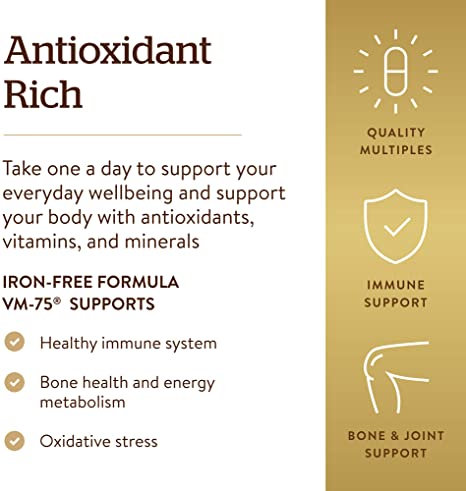 Solgar Formula VM-75® Iron-Free, 60 Tablets