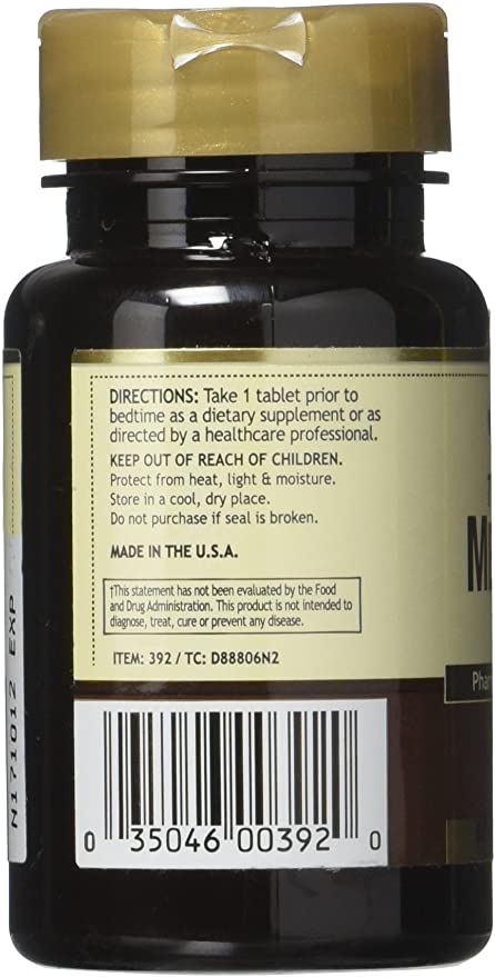 Windmill Melatonin Tabs, 10 mg, Timed Release 60 Tablets