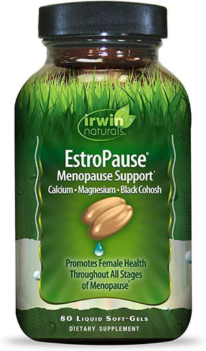 Irwin Naturals EstroPause Menopause & Women's Health Support Supplement - 80 Liquid Softgels - Discount Nutrition Store