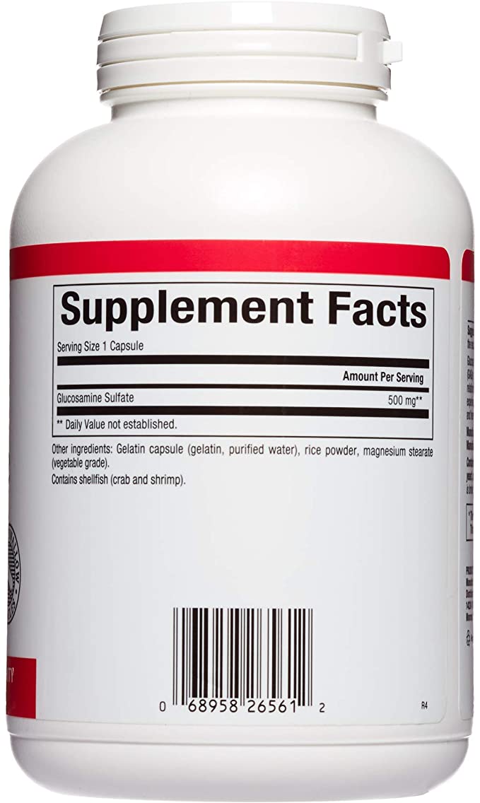 Natural Factors Glucosamine Sulfate, 500 mg, 360 Capsules