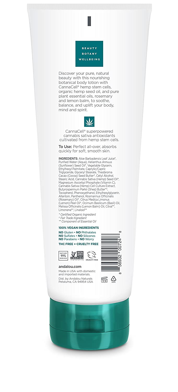 Andalou Naturals CannaCell® Botanical Body Lotion JOYFUL, 8 fl oz