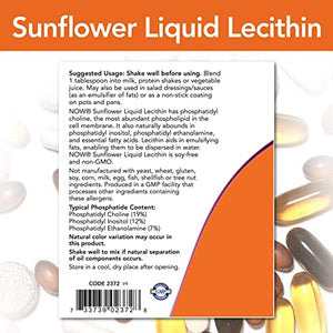 Now Foods Sunflower Liquid Lecithin, 16 Fl Oz