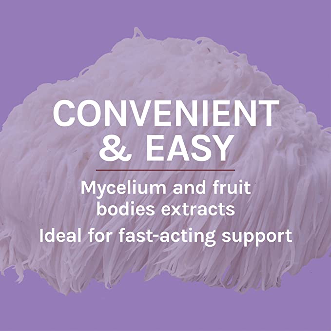 Host Defense Mushrooms Lion&#39;s Mane Extract - Lion&#39;s Mane Liquid Supplement for Brain Health - Mushroom Support for Focus &amp; Memory Function - Immune &amp; Nervous System Support - 1 fl oz (30 Servings)