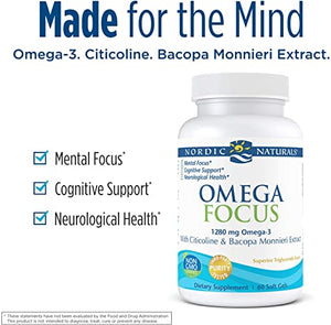 Nordic Naturals Omega Focus, 1280 mg, 90 Softgels