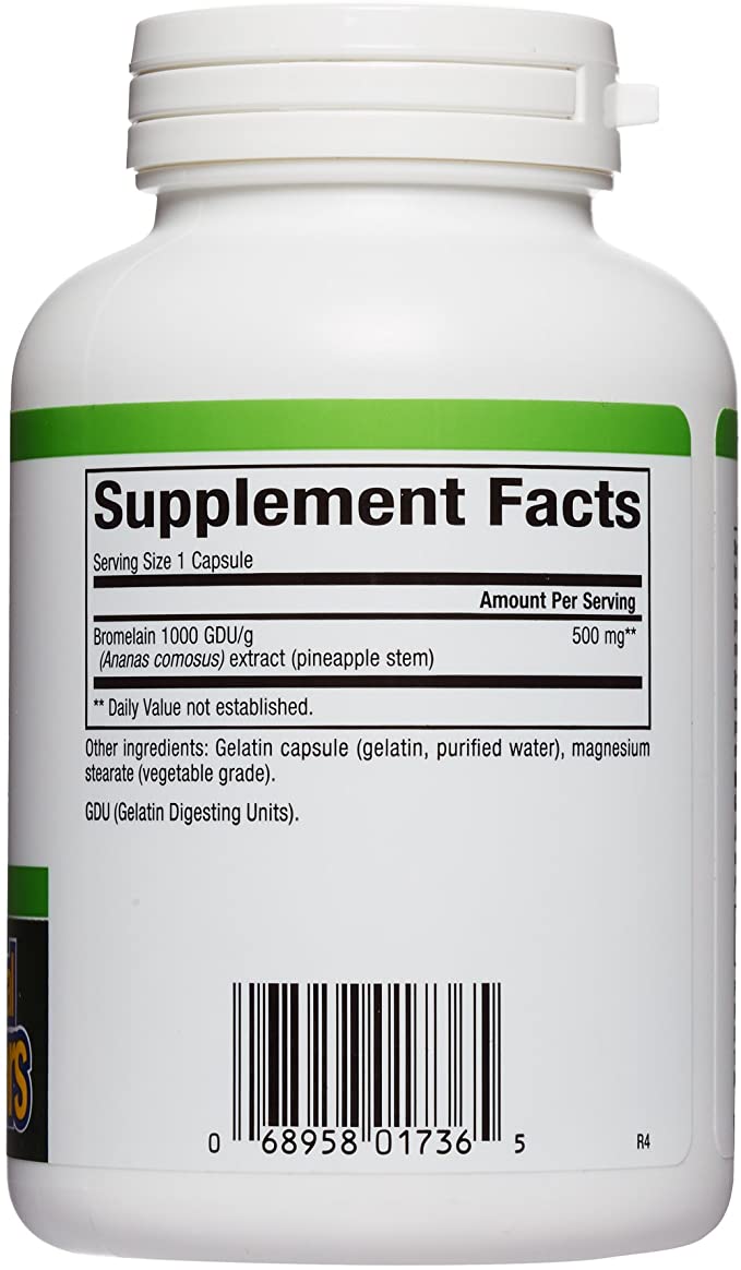 Natural Factors, Bromelain 500 mg, Enzyme Support for a Healthy Digestive System, 180 Capsules.