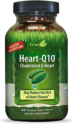 Irwin Naturals, Heart-Q10, Cholesterol & Heart, 84 Liquid Soft-Gels
