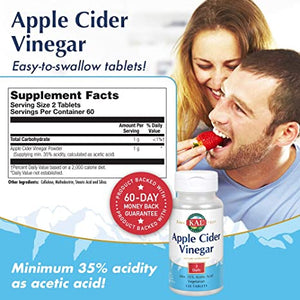 KALKal Apple Cider Vinegar, 120 Tablets