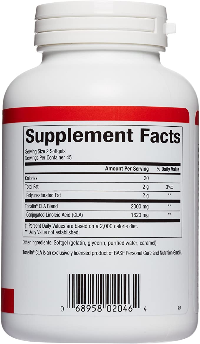 Natural Factors CLA Tonalin®, 1000 mg, 90 Softgels