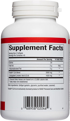 Natural Factors CLA Tonalin®, 1000 mg, 90 Softgels