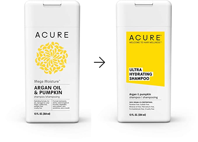 ACURE Ultra Hydrating Shampoo | 100% Vegan | Performance Driven Hair Care | Argan & Pumpkin - Ultra Hydrating Moisture & Omega Fatty Acids | 12 Fl oz