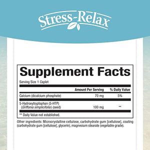 Natural Factors Stress-Relax® 5-HTP, 100 mg, 60 Enteric Coated Caplets