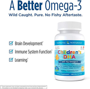 Nordic Naturals Children's DHA Strawberry, 360 Softgels