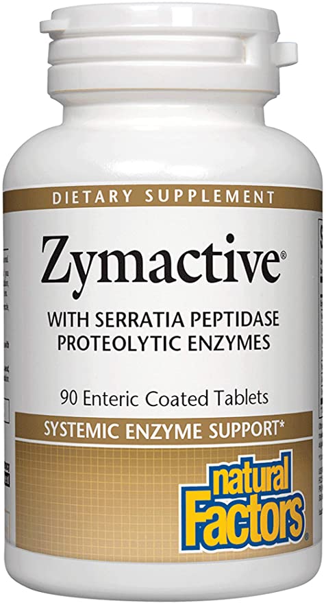 Natural Factors, Zymactive with Serratia, Enzyme Support for Muscles and Joints, 90 Tablets