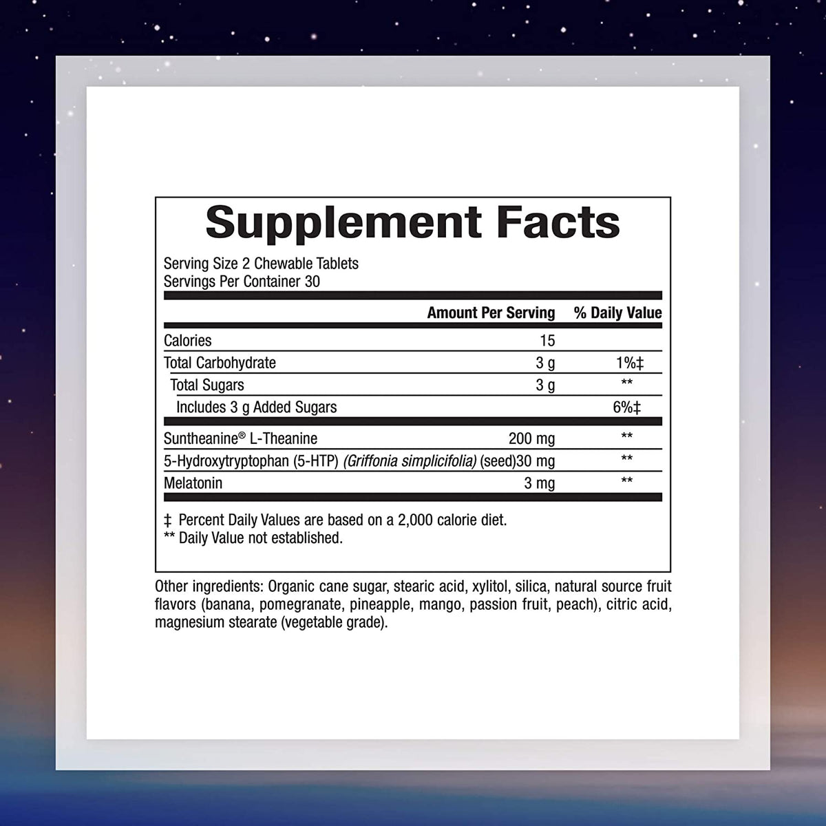 Natural Factors - Stress-Relax Tranquil Sleep - 60 Chewable Tablets