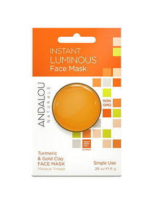 Andalou Naturals Luminous Turmeric Clay Face Mask Pod, 0.28 oz